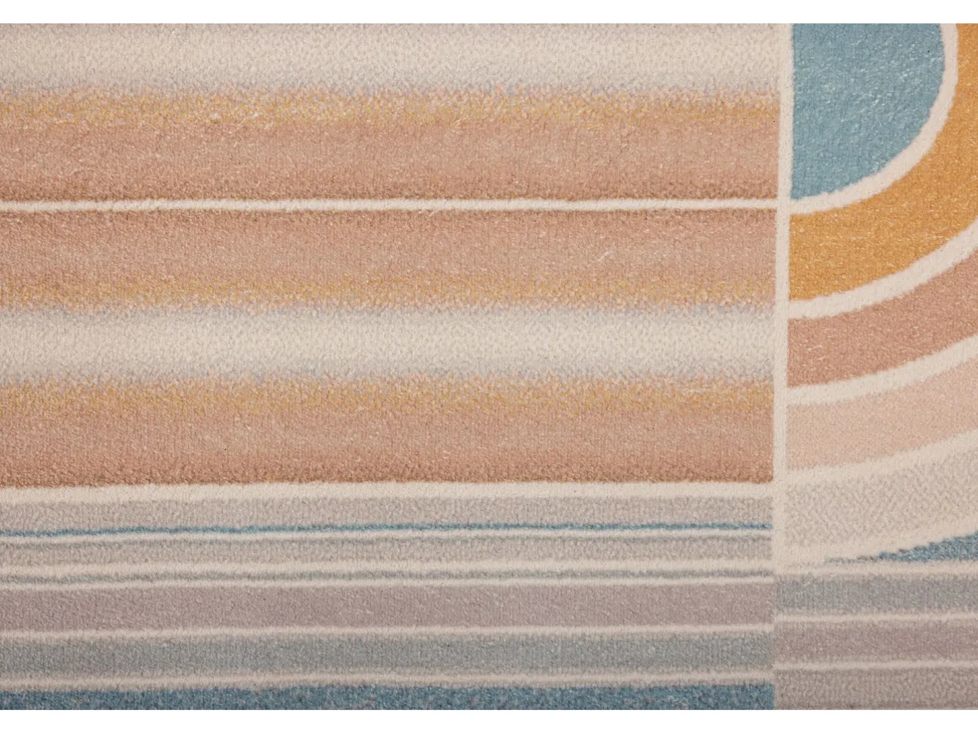 Outlet Alfombra de baño estampada con pelo suave 60x100 cm Colores pastel Ariella Multicolor