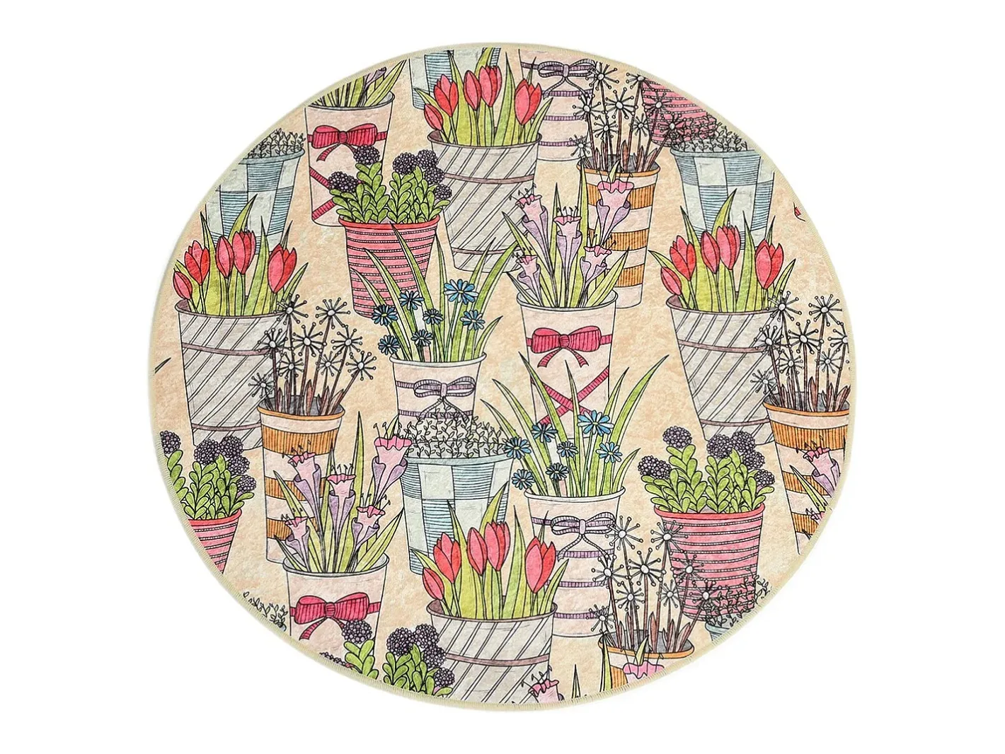 Alfombra De Baño|Ropa De Cama-Alfombra de baño Flowerpot DJT Multicolor