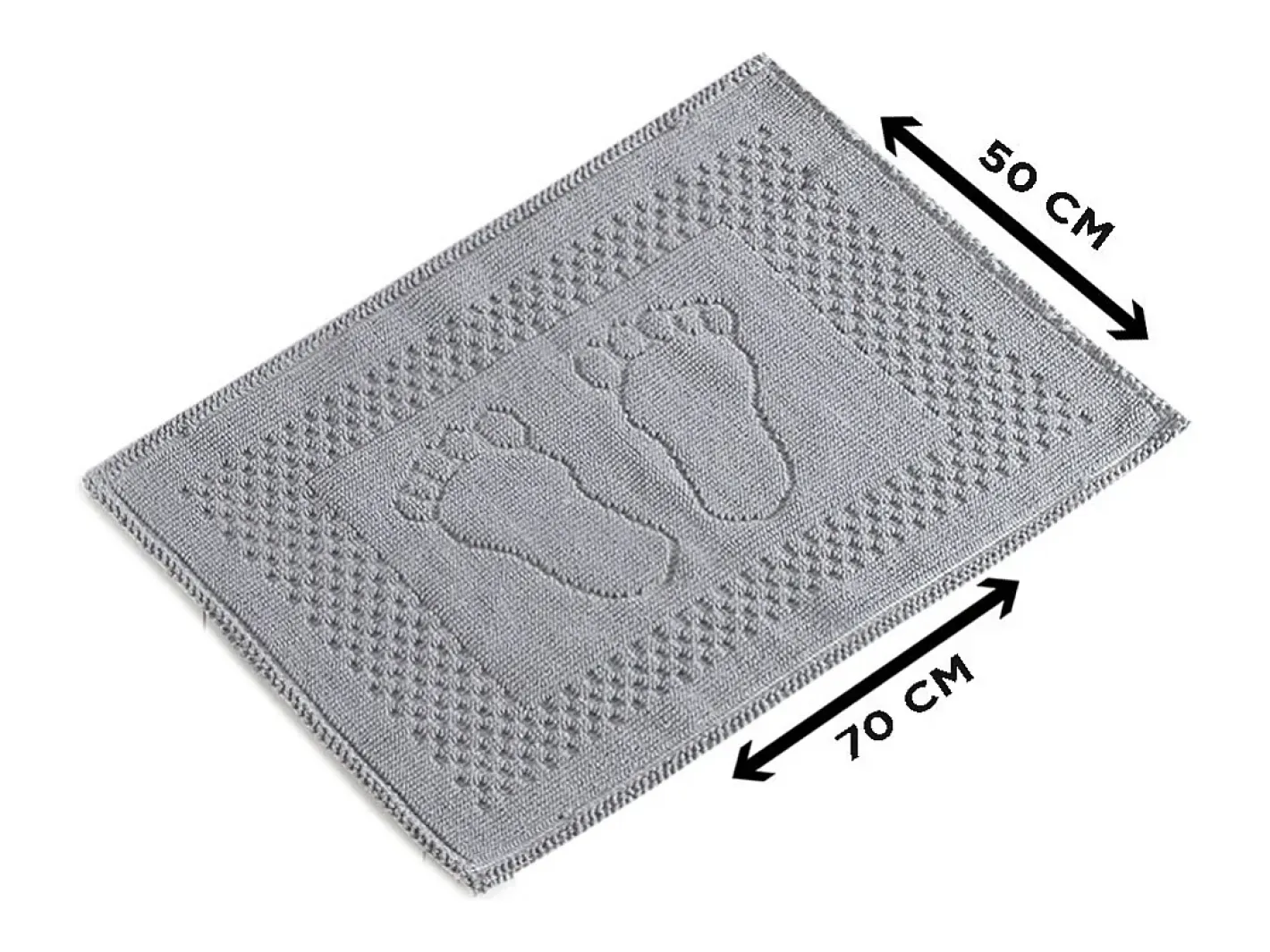 Alfombra de baño Foet gris Multicolor Clearance
