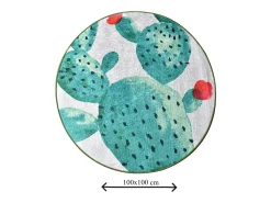 Alfombra De Baño|Ropa De Cama-Alfombra de baño Green DJT Çap Multicolor