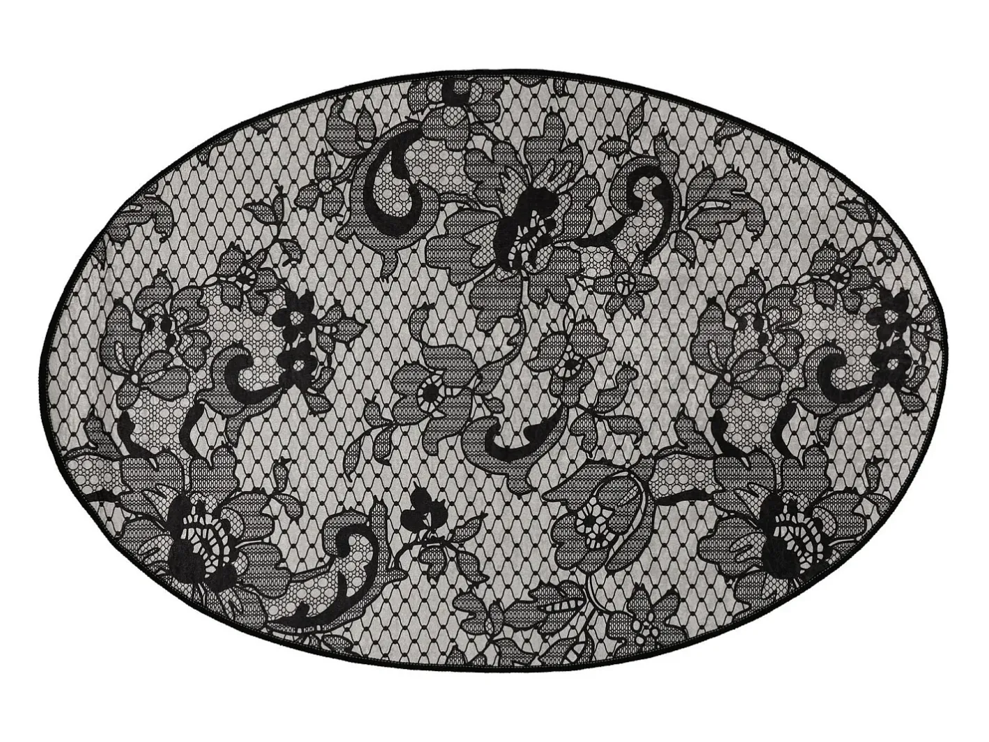 Alfombra De Baño|Ropa De Cama-Alfombra de baño Lace DJT gris blanco negro Multicolor