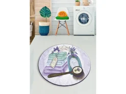Alfombra De Baño|Ropa De Cama-Alfombra de baño Lavanta (120) lila blanco menta marrón Multicolor