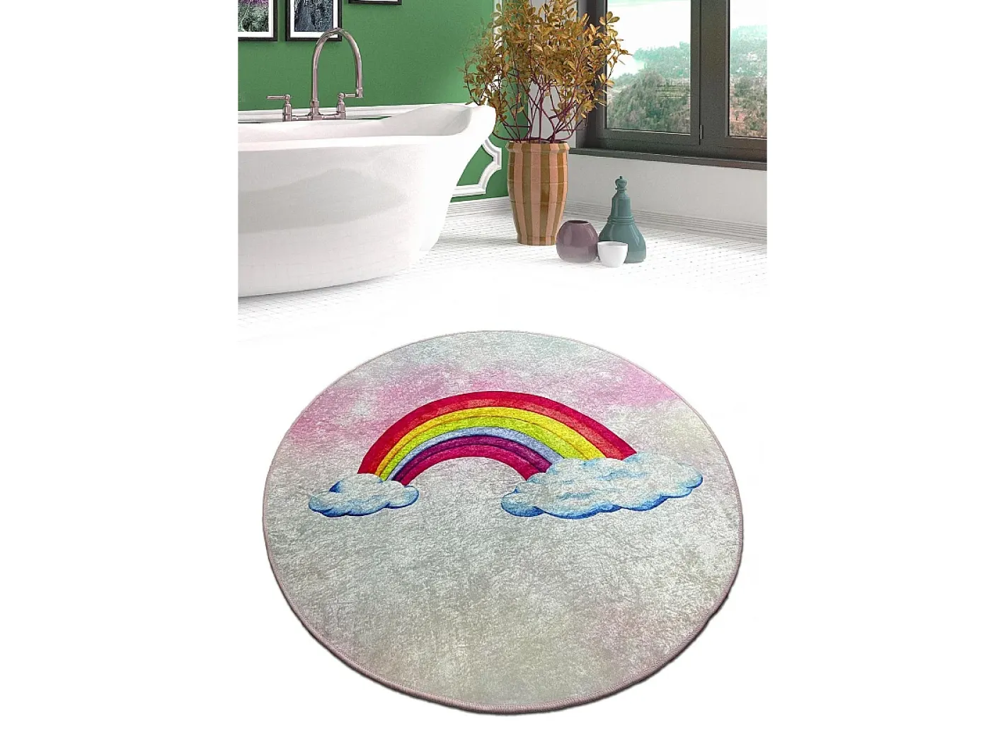 Alfombra De Baño|Ropa De Cama-Alfombra de baño Leno Djt (200 cm) Multicolor