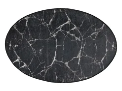 Alfombra de baño Marble DJT negro azul marino blanco Multicolor Best