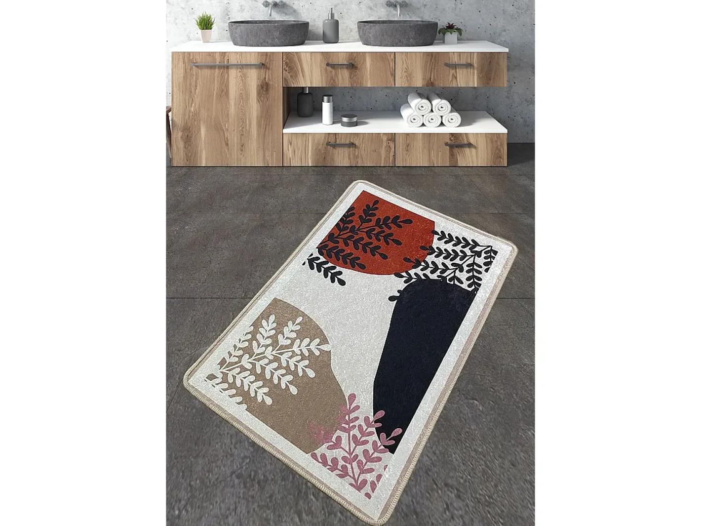 Outlet Alfombra de baño Noe Multicolor