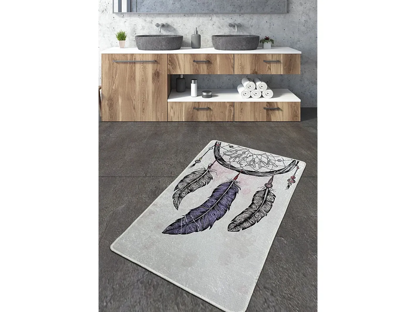 Sale Alfombra de baño Parast Djt (80 x 100) Multicolor