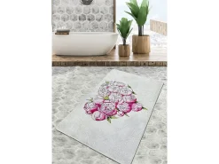 Alfombra de baño Peonia Djt (70 x 120) Multicolor Discount