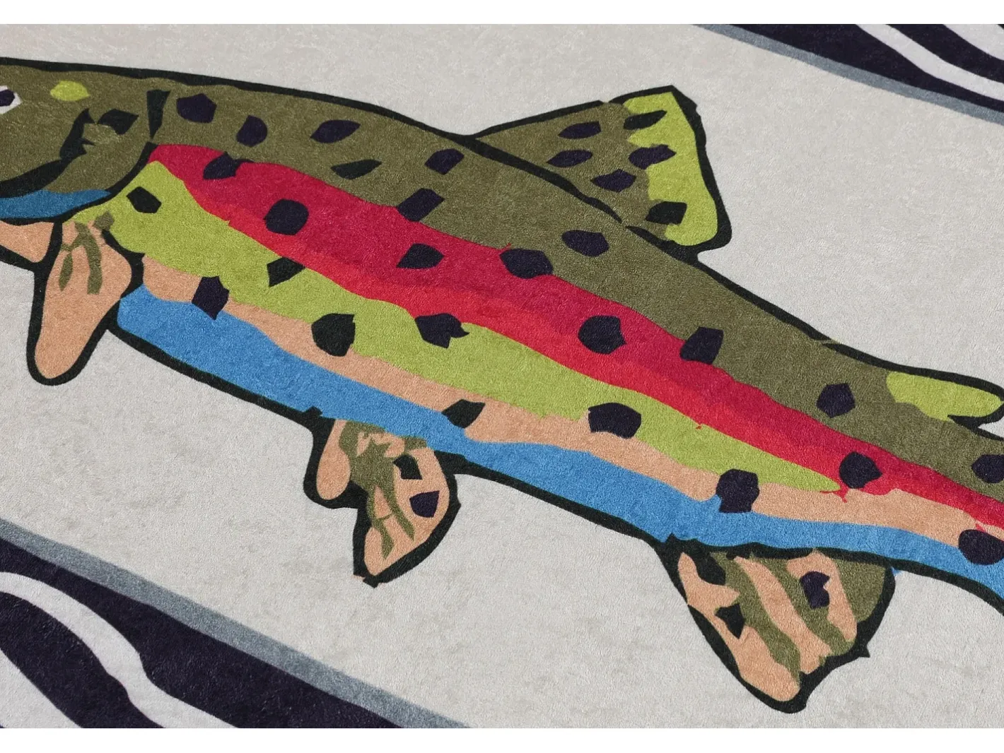 Best Alfombra de baño Pescado Multicolor