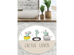 Alfombra de baño Pink Cactus Djt (200 cm) Multicolor Outlet