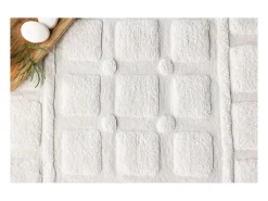 Discount ebuy24 Alfombra de baño Putte 90x60cm color . Blanco
