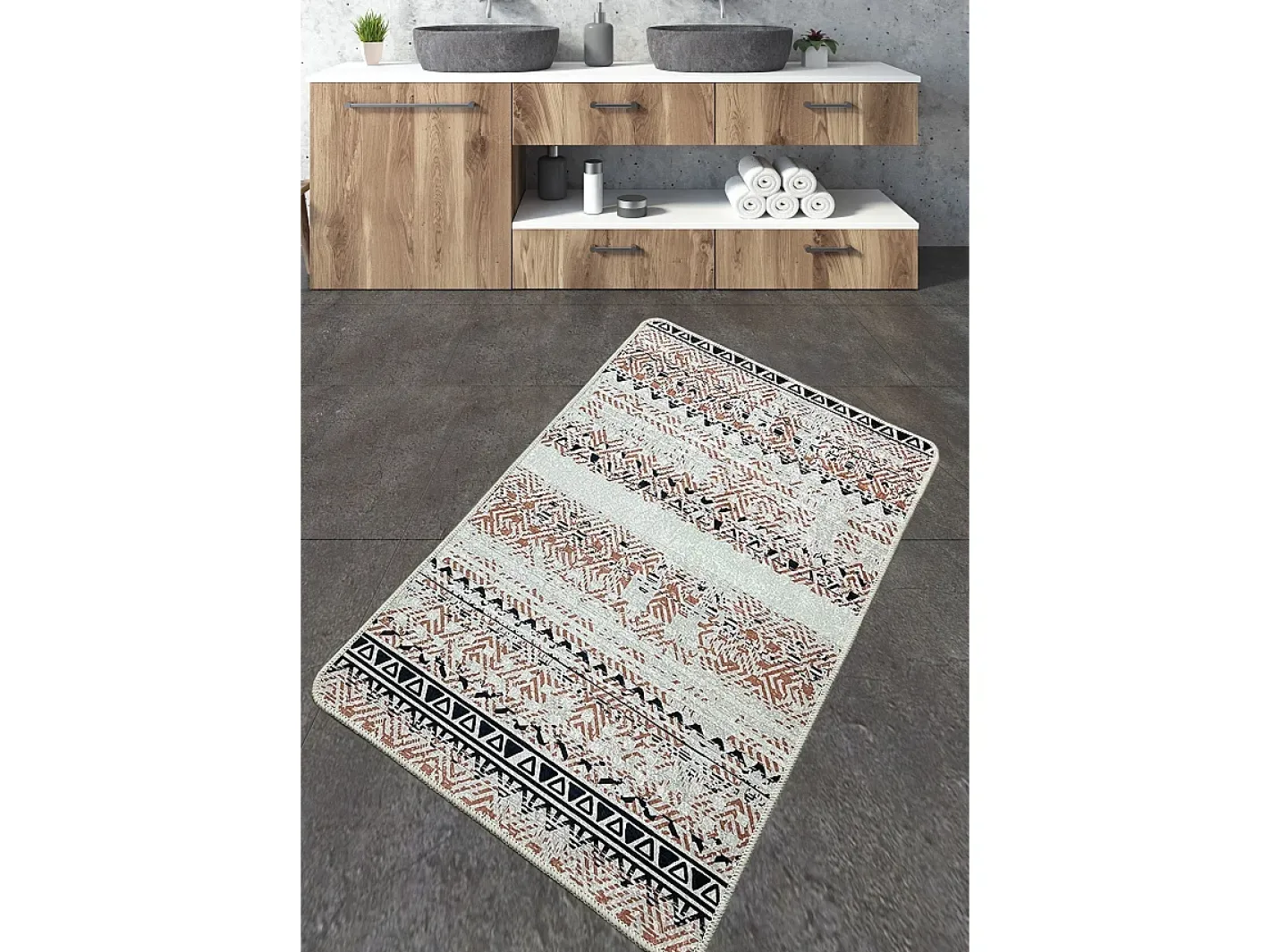 Alfombra De Baño|Ropa De Cama-Alfombra de baño Raquel Multicolor