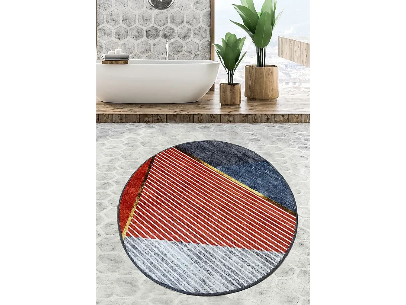 Outlet Alfombra de baño Sante Multicolor