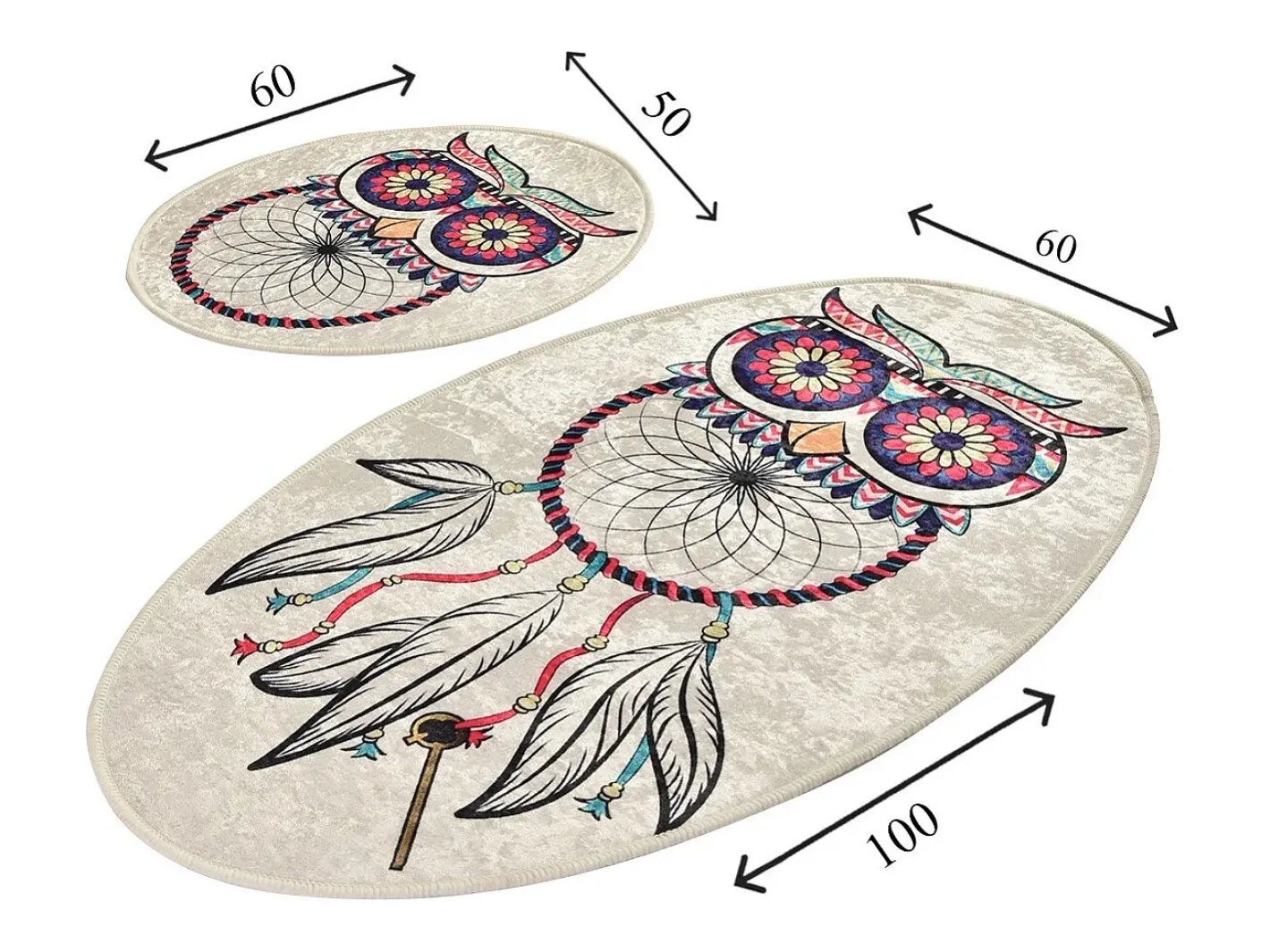 Alfombra De Baño|Ropa De Cama-Alfombra de baño Set (2 piezas) Dream Multicolor