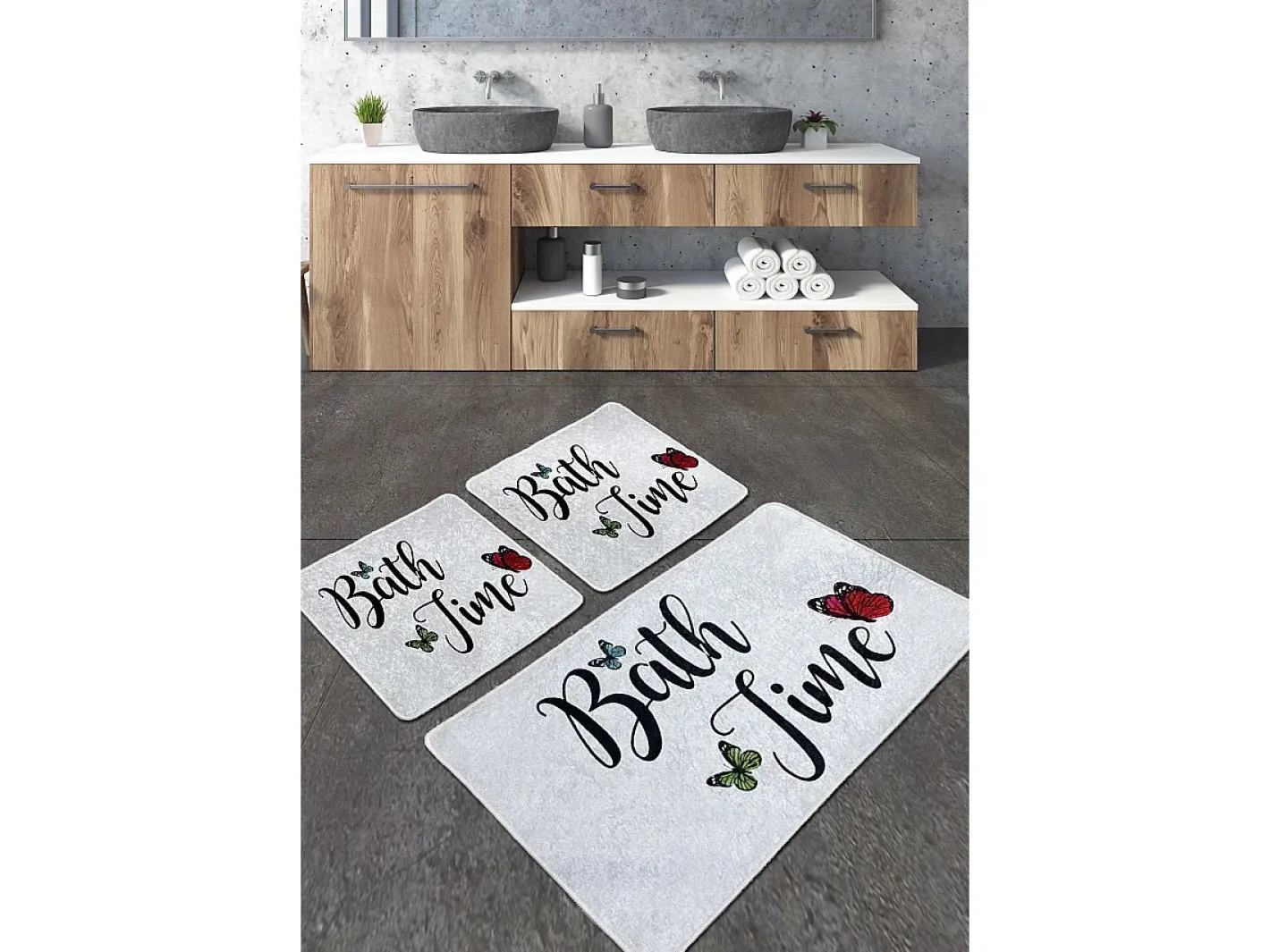 Alfombra de baño Set (3 piezas) Amalfi Djt Multicolor Clearance