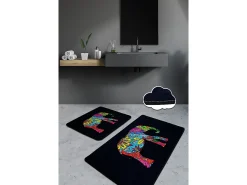 Alfombra de baño Set (2 piezas) Olifant Multicolor