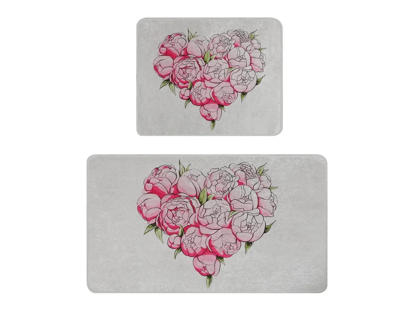 Online Alfombra de baño Set (2 piezas) Peonia Djt Multicolor