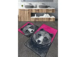 Alfombra De Baño|Ropa De Cama-Alfombra de baño Set (2 piezas) Rincha Multicolor
