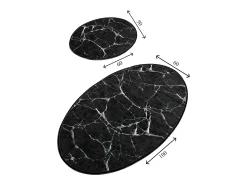 Alfombra De Baño|Ropa De Cama-Alfombra de baño Set (2 piezas) Marble DJT Multicolor