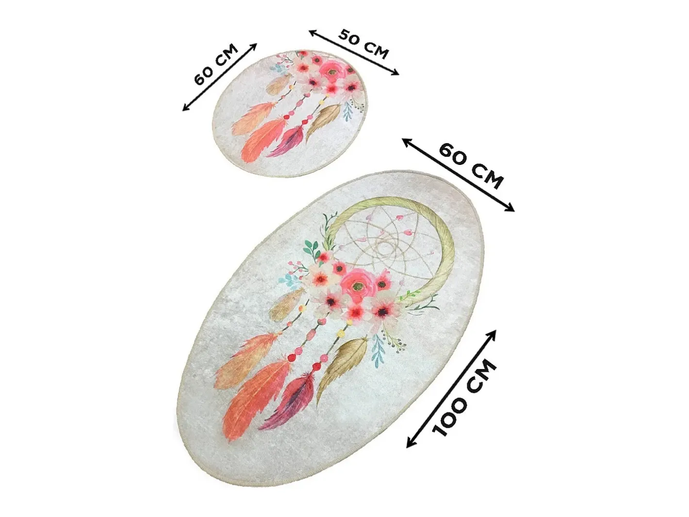 Alfombra De Baño|Ropa De Cama-Alfombra de baño Set (2 piezas) Dream DJT Multicolor