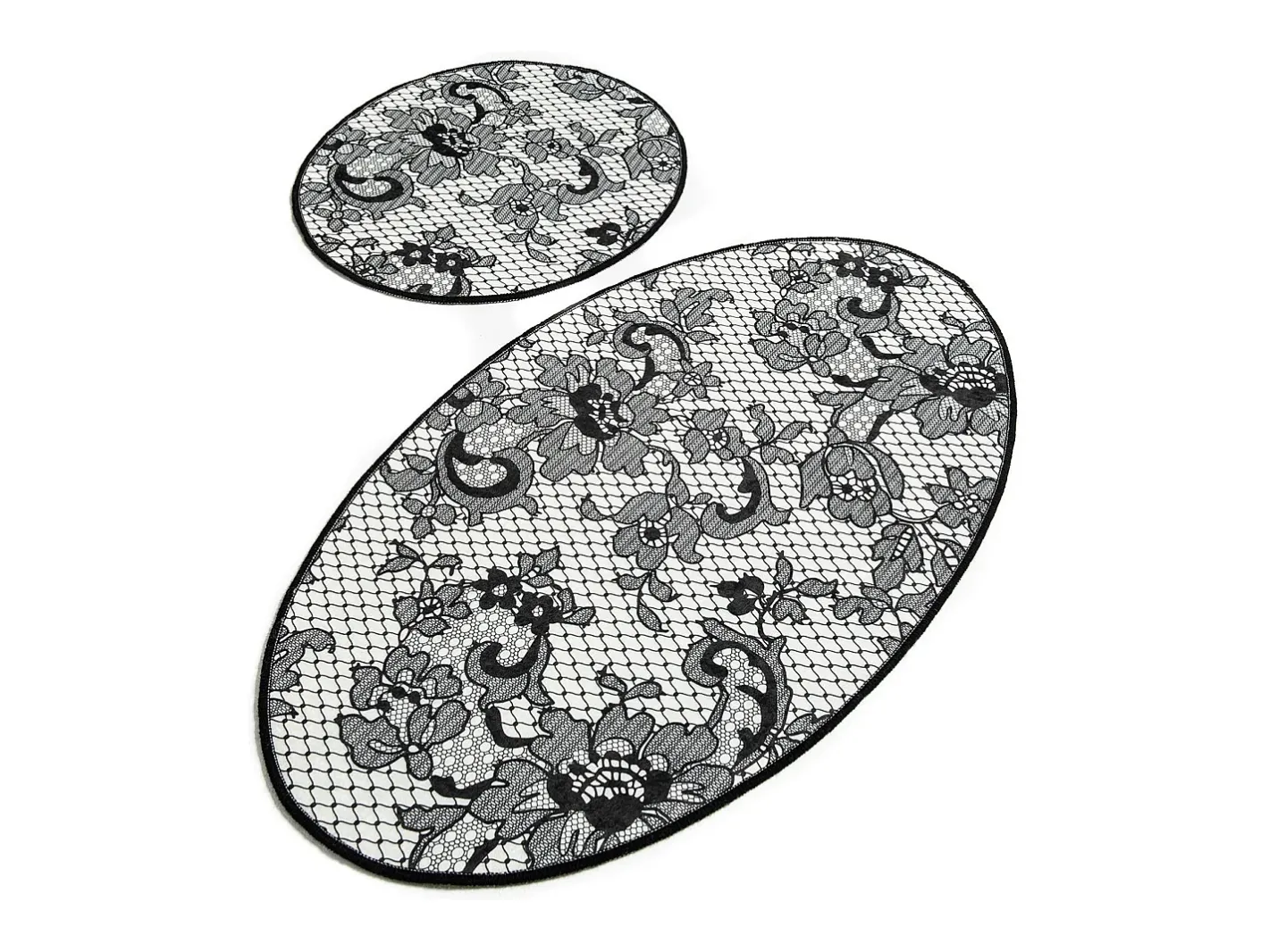 Alfombra de baño Set (2 piezas) Lace DJT Multicolor Outlet
