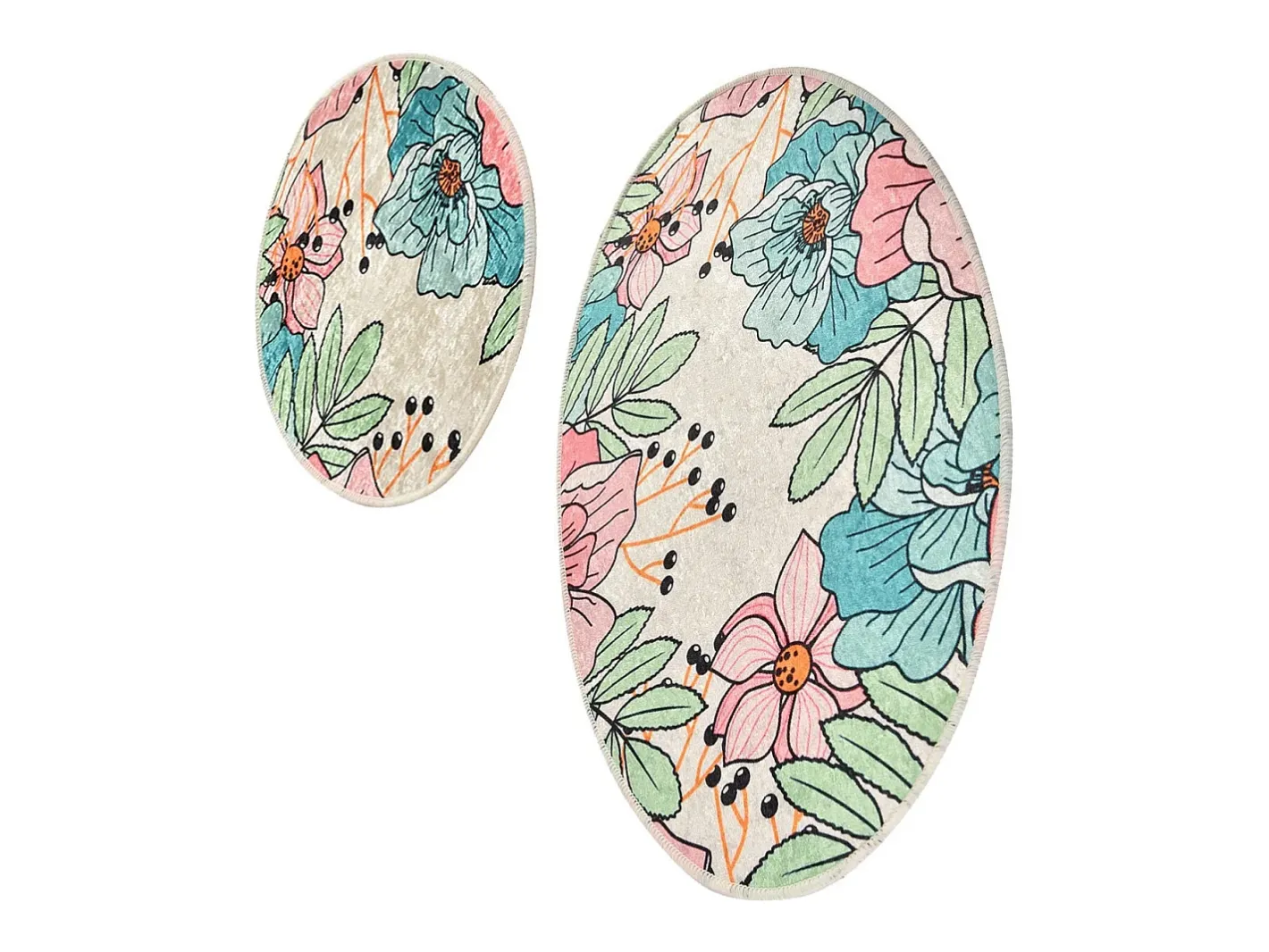 Best Alfombra de baño Set (2 piezas) Spring Multicolor