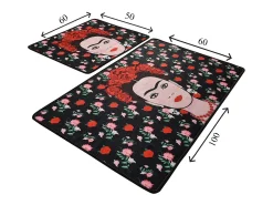 Alfombra de baño Set (2 piezas) Frida Multicolor