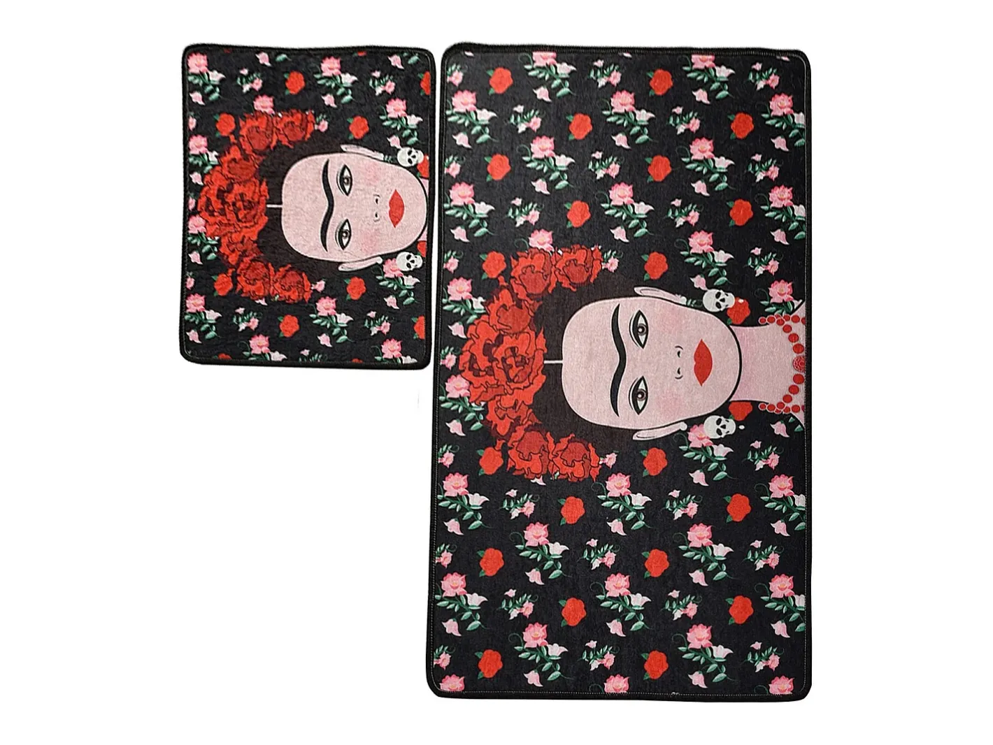 Alfombra de baño Set (2 piezas) Frida Multicolor