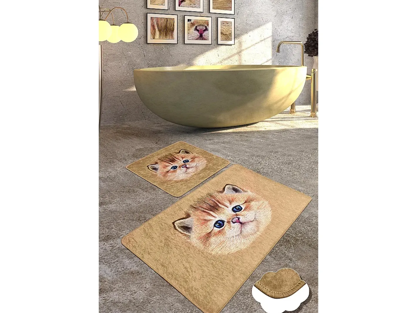 New Alfombra de baño Set (2 piezas) Bambino DJT Multicolor