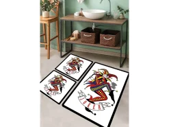 Outlet Alfombra de baño Set (3 piezas) Joker Multicolor