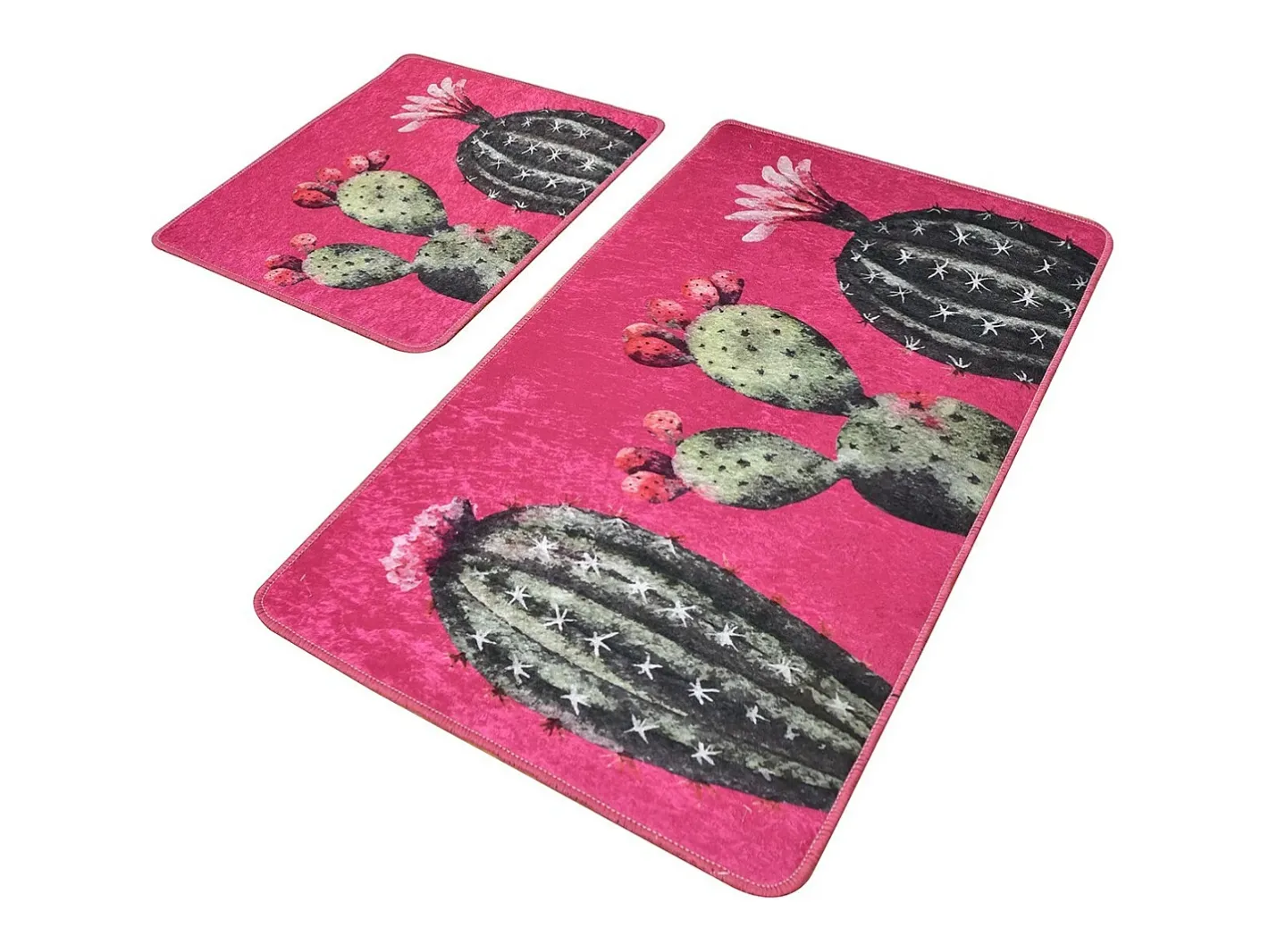 Alfombra de baño Set (2 piezas) Cacto Multicolor Hot