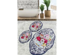 Outlet Alfombra de baño Set (3 piezas) Birdie Lohal Djt Multicolor