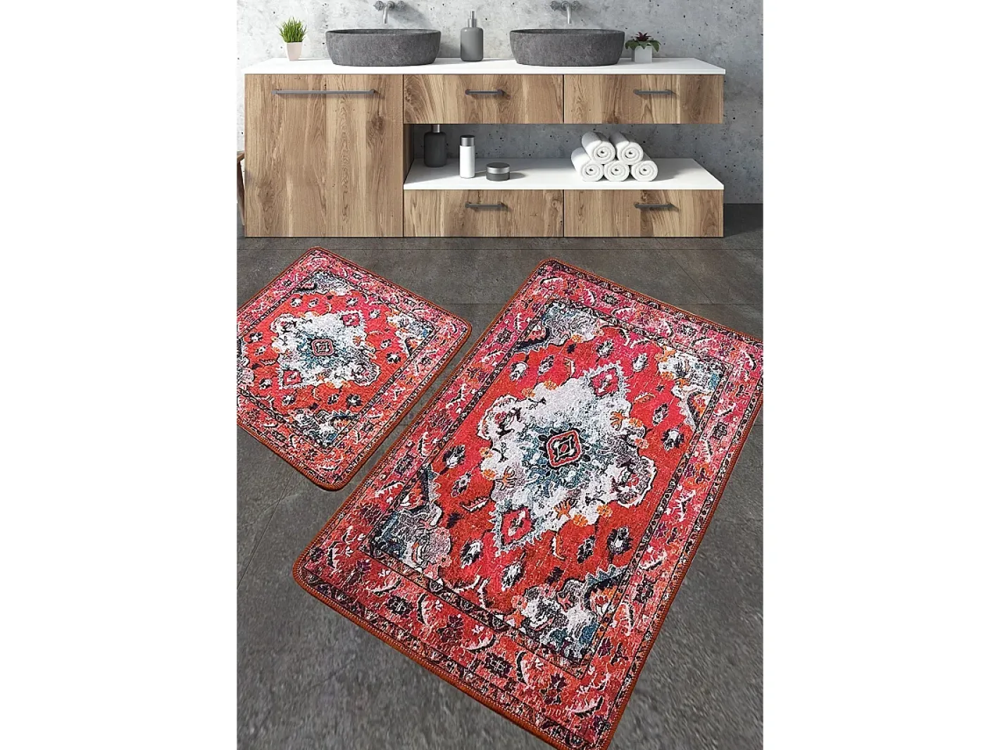 Alfombra de baño Set (2 piezas) Authentic azul Multicolor