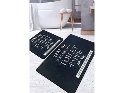 Alfombra De Baño|Ropa De Cama-Alfombra de baño Set (2 piezas) Toilet Multicolor