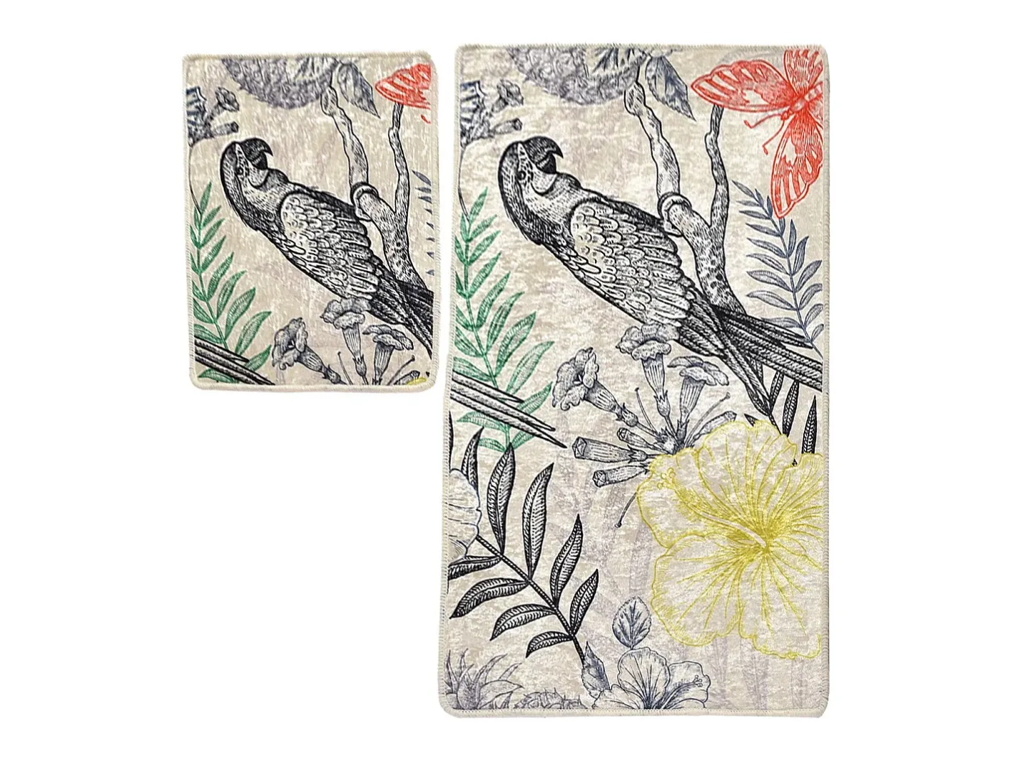 Online Alfombra de baño Set (2 piezas) Parrot Multicolor