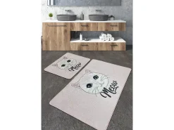 Alfombra de baño Set (2 piezas) Miya Djt Multicolor