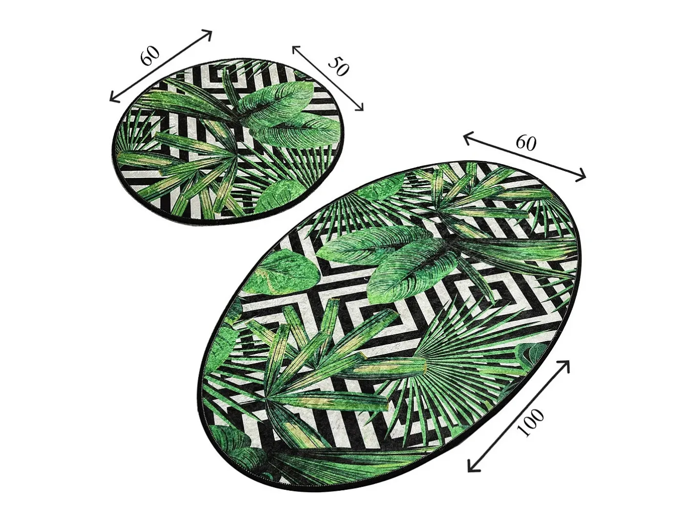 Alfombra De Baño|Ropa De Cama-Alfombra de baño Set (2 piezas) Tropic DJT Multicolor