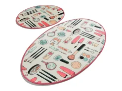 Sale Alfombra de baño Set (2 piezas) Make Up DJT Multicolor