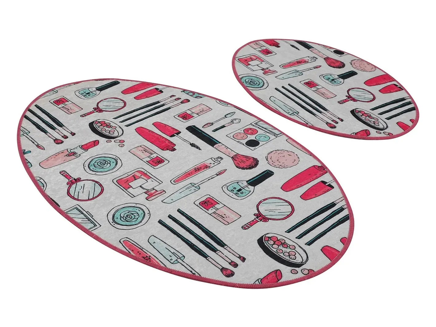 Sale Alfombra de baño Set (2 piezas) Make Up DJT Multicolor