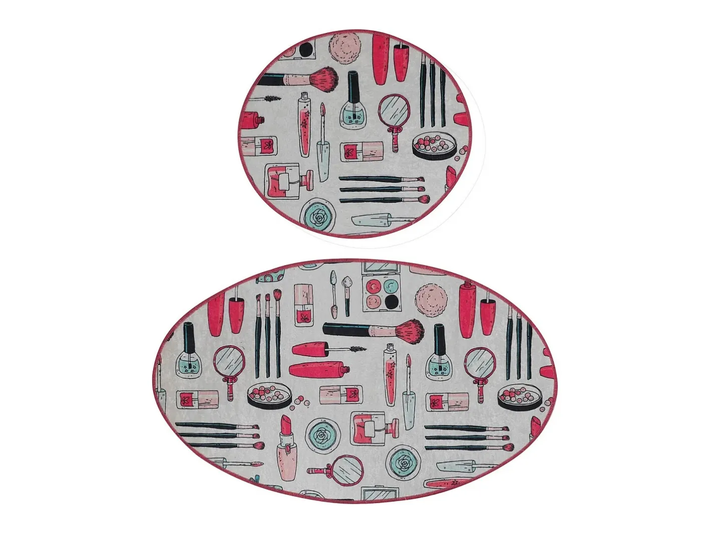 Sale Alfombra de baño Set (2 piezas) Make Up DJT Multicolor