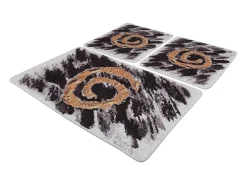 Sale Alfombra de baño Set (3 piezas) Dagger oro blanco negro Multicolor