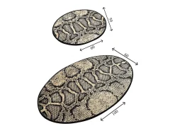 Alfombra De Baño|Ropa De Cama-Alfombra de baño Set (2 piezas) Snake DJT Multicolor