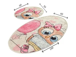 Alfombra de baño Set (2 piezas) Kitty Multicolor Clearance