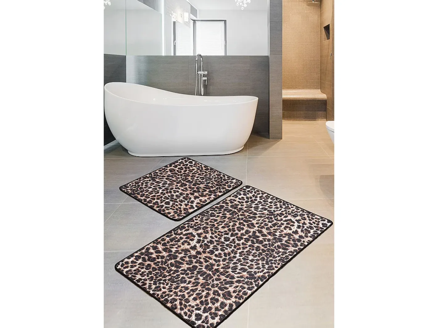 Alfombra De Baño|Ropa De Cama-Alfombra de baño Set (2 piezas) Jaguar DJT Multicolor