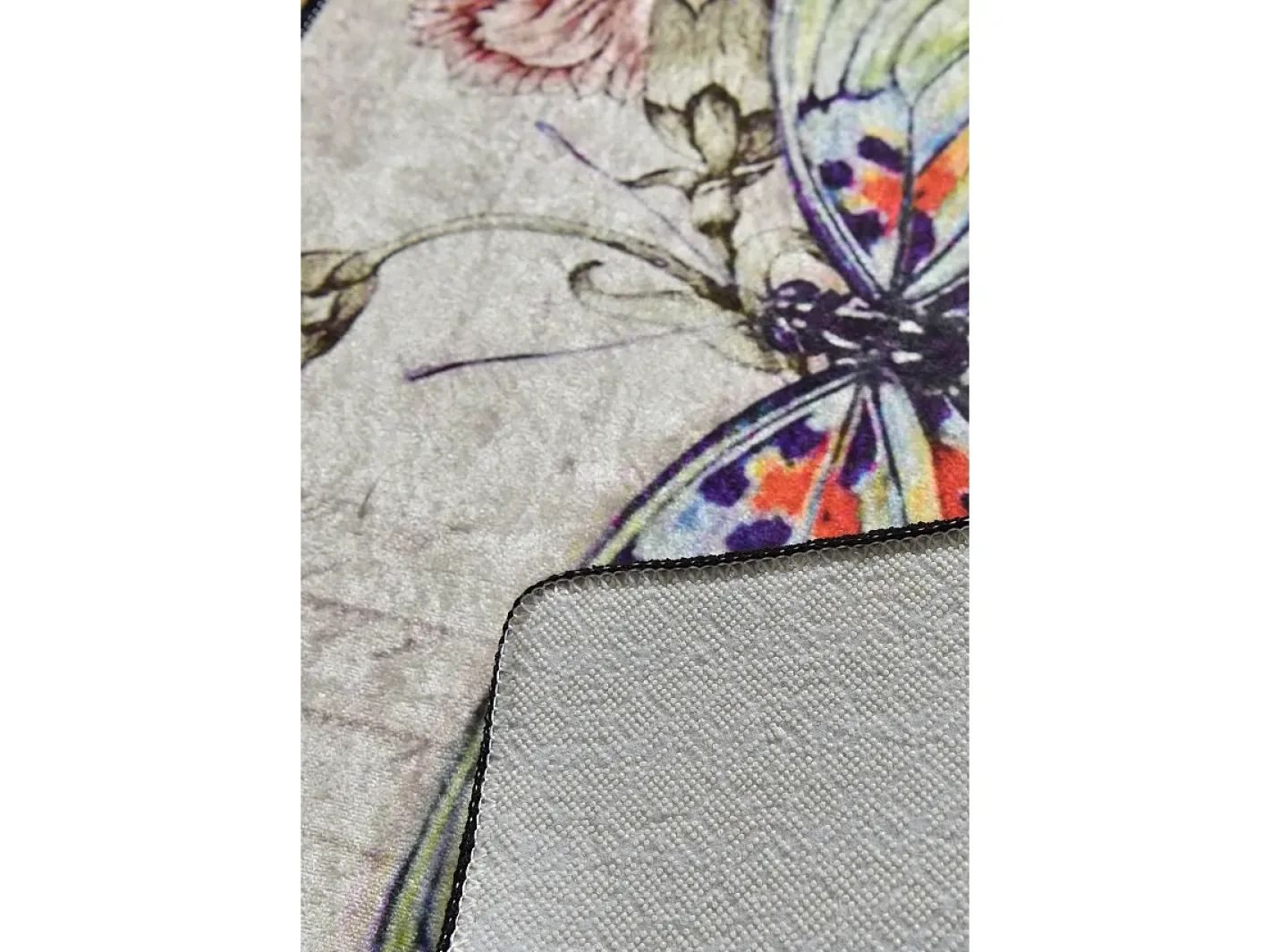 Hot Alfombra de baño Set (2 piezas) Mariposa Multicolor