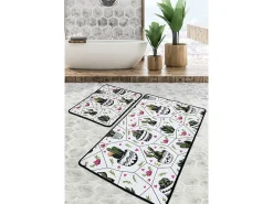Alfombra de baño Set (2 piezas) Glauce Djt Multicolor Online