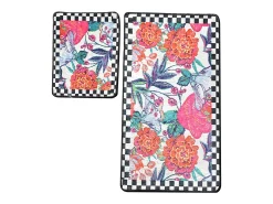 Alfombra de baño Set (2 piezas) Flori Multicolor Discount