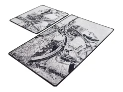 Alfombra de baño Set (2 piezas) Hand Draw Multicolor Best