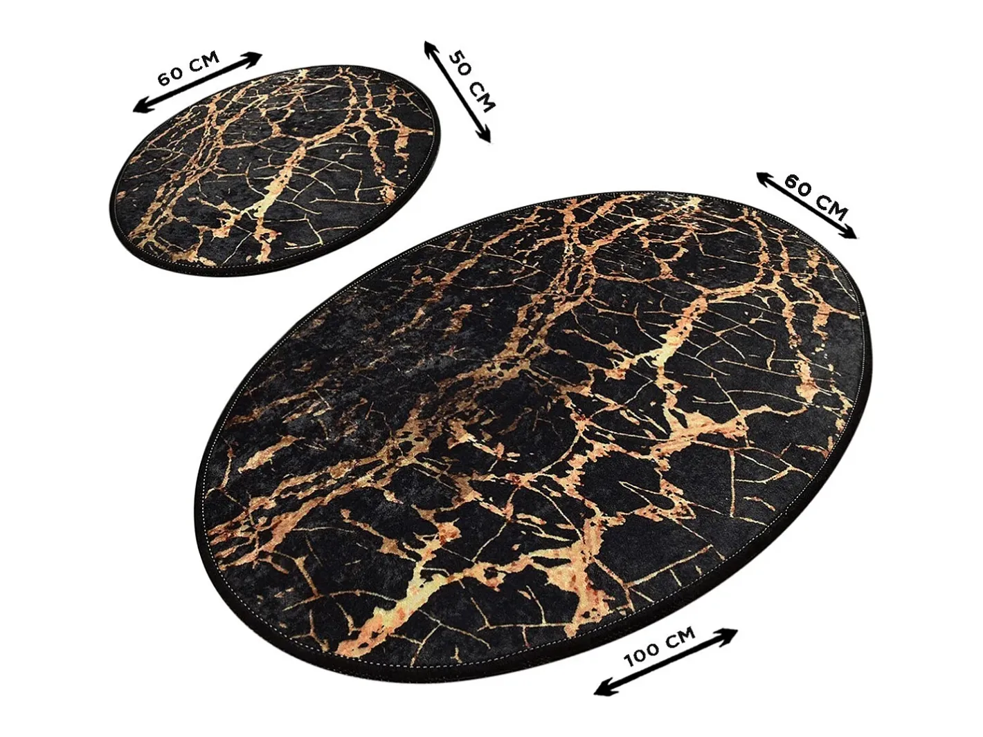 Alfombra De Baño|Ropa De Cama-Alfombra de baño Set (2 piezas) Goldes Multicolor