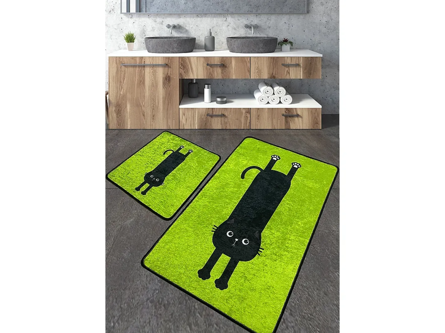 Online Alfombra de baño Set (2 piezas) Comfort Multicolor