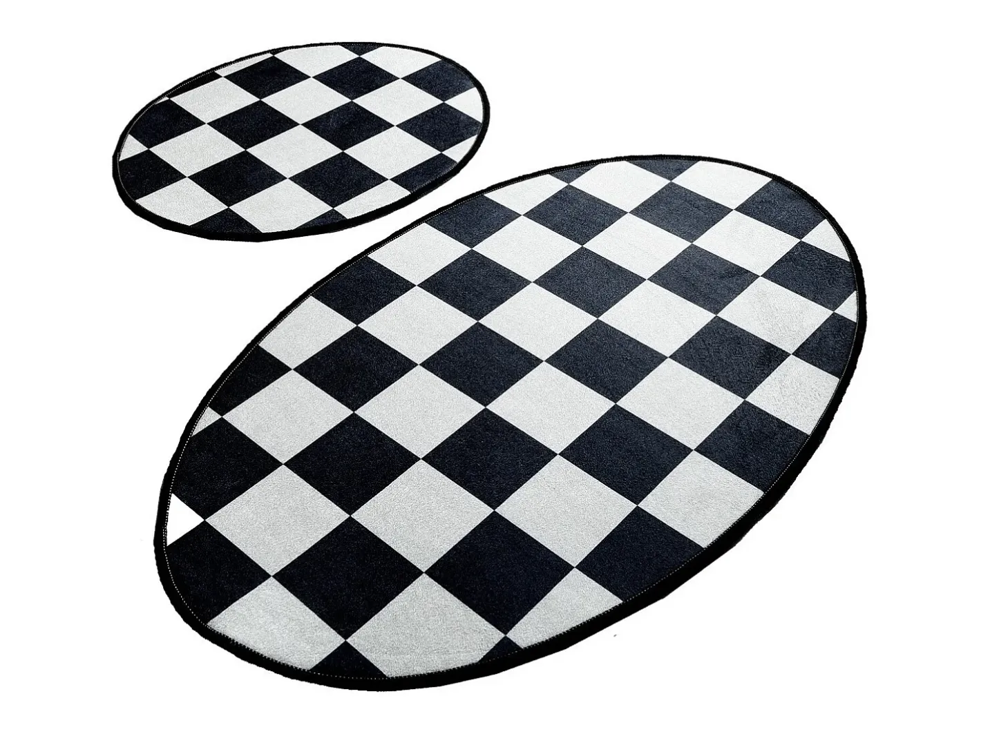 Alfombra de baño Set (2 piezas) Dama DJT Multicolor New